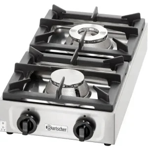 Seizoensaanbieding Gas kooktafel - 2 branders - 9 Kw - 350x660x(h)170mm