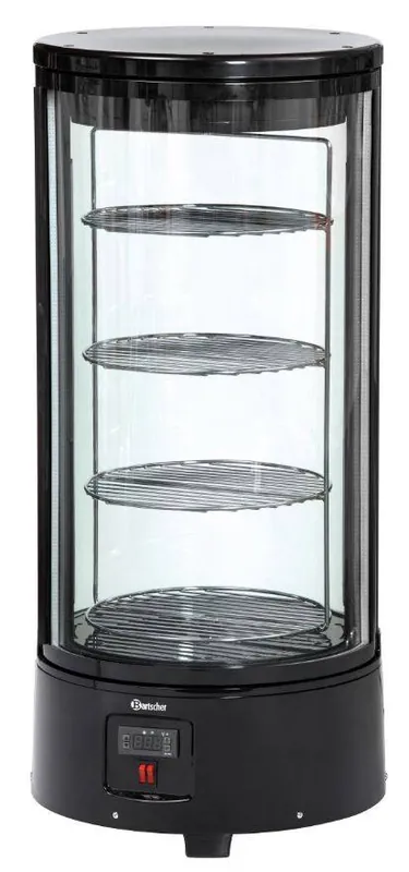 Gebaksvitrine - 72 Liter - 4 Verdiepingen - Ø 450 mm (h)983 mm - Draaiende plateaus Alleen Vandaag