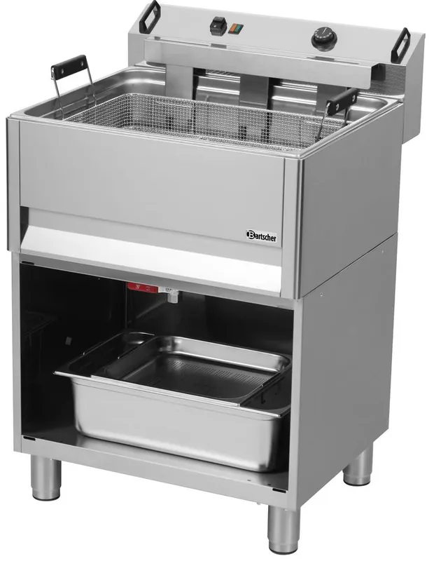 Friteuse Elektrisch - Bakkerij - 30L - 400V - 15kW - Open Onderbouw - 615x490x(h)130mm Must-Have