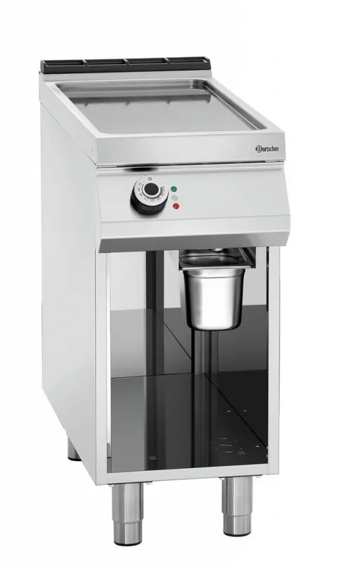 Voordeelprijs Elektrische bakplaat - Onderbouw open - soepel - 7,5 kW - 400V - 400x900x(h)900-950mm