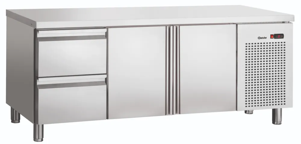 Koelwerkbank - RVS - 2 deurs en 2 lades - 179x70x(h)85cm Koop Vandaag