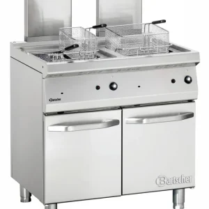 Friteuse - Gas - Serie 700 - 2x23 Liter - 30kW - Met 2 Binnenpannen - 80x70x(h)85/90cm Alleen Vandaag
