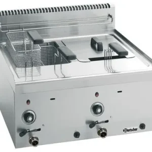 Gas Friteuse - 2x8 Liter - Serie 600 - 13,4 kW - 600x600x(H)290mm Exclusieve Aanbieding