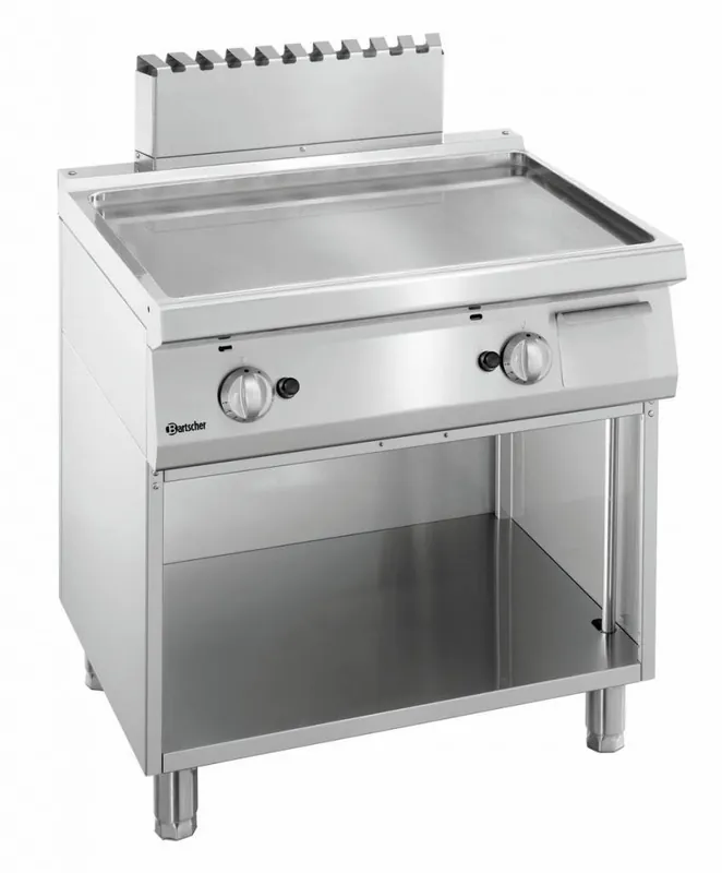 Express Levering Gasbakplaat 700 serie - Onderbouw open - soepel - 800x700x(h)850-900mm