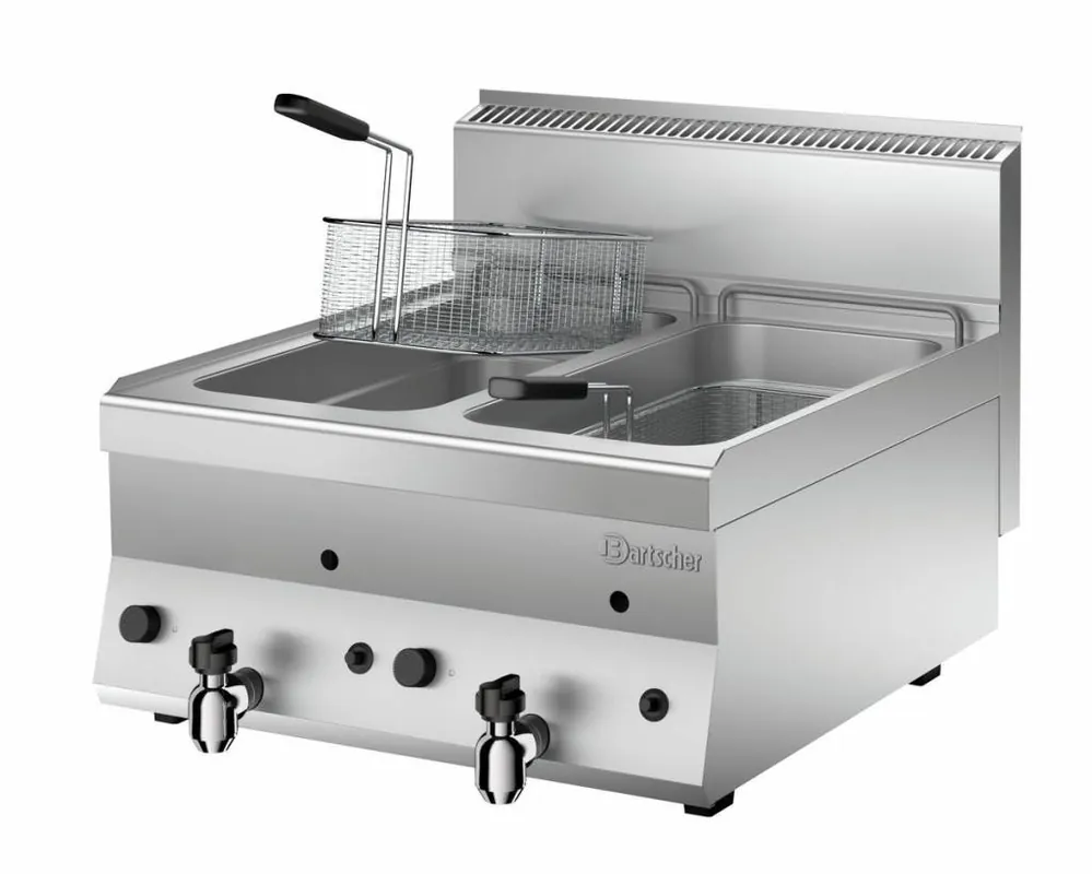 Gasfriteuse 650 Serie - 2x8 liter - 14 kW - 600x650x(h)295mm Gratis Retour