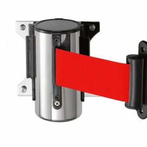 Hete Deal Muursysteem voor afzetpaal RVS rood Basic 3M