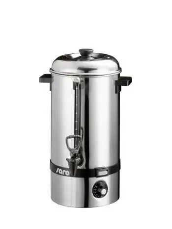 Speciale Aanbieding Warmwaterketel RVS / Gluhwein ketel - Tapkraan - Ø225mm - 10 liter