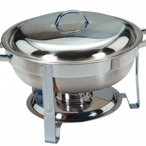 Meest Verkocht MINI Chafing Dish - RVS Gepolijst - Rond 4 Liter - Ø340x(H)250mm