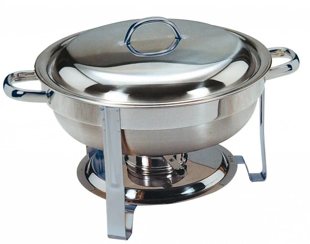 Meest Verkocht MINI Chafing Dish - RVS Gepolijst - Rond 4 Liter - Ø340x(H)250mm