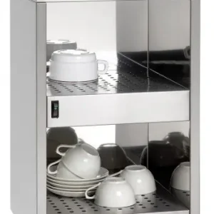 Kopjeswarmer RVS - 48 kopjes - 320x320x(H)545mm - XXL AANBIEDING! Beperkt Aanbod