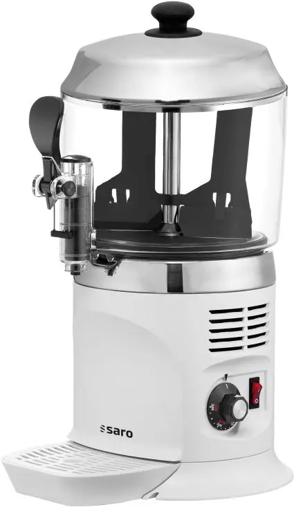 Koop Vandaag Chocomelk Dispenser voor Warme Chocomel - 5 liter - Wit - XXL AANBIEDING!