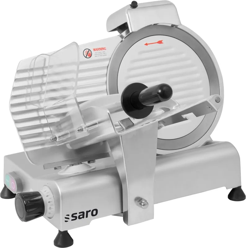 Elektrische Vleessnijmachine - 230V - 150W - Ø250mm - 520x460x(h)380mm Flitsaanbieding