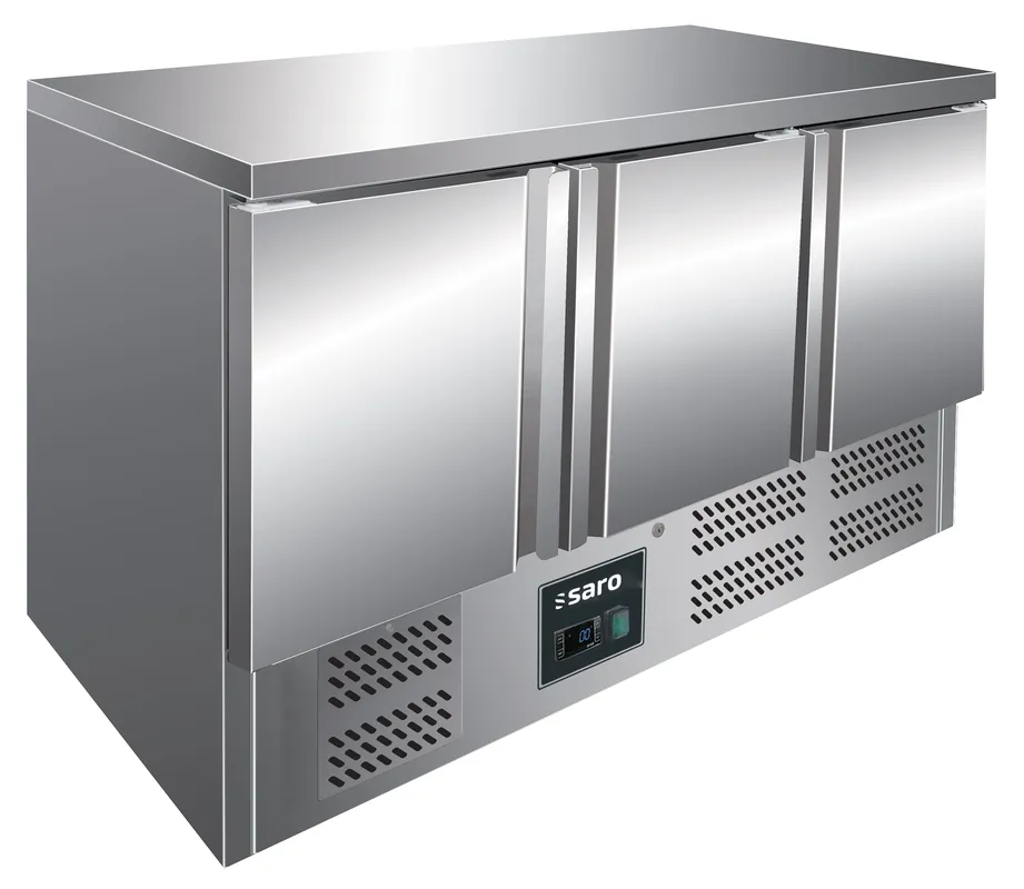 Fabrieksprijs SARO Gekoelde werkbank met 3deuren, VIVIA S 903 S/S TOP