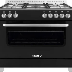 SARO multifunct. fornuis gas/elektra, TS95C61LNE zwart Premium