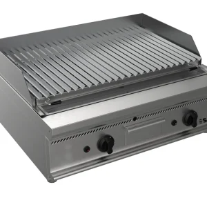Dagaanbieding SARO Gas lavasteengrill Tafelmodel E7/BS2BB
