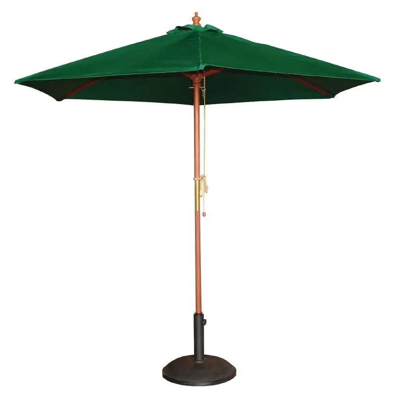Parasol Rond met Katrolmechanisme - Kleur Groen - 3 meter Ø Snelle Levering