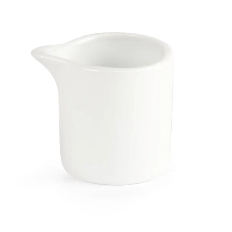 Melkkannetje - Olympia Wit Porselein - 50x50mm - 6 Stuks Gecertificeerd
