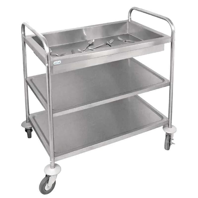 Beperkt Aanbod Serveerwagen RVS - 3 Etages - 855x535x940(h)mm855(b)x535(d)x940(h)mm