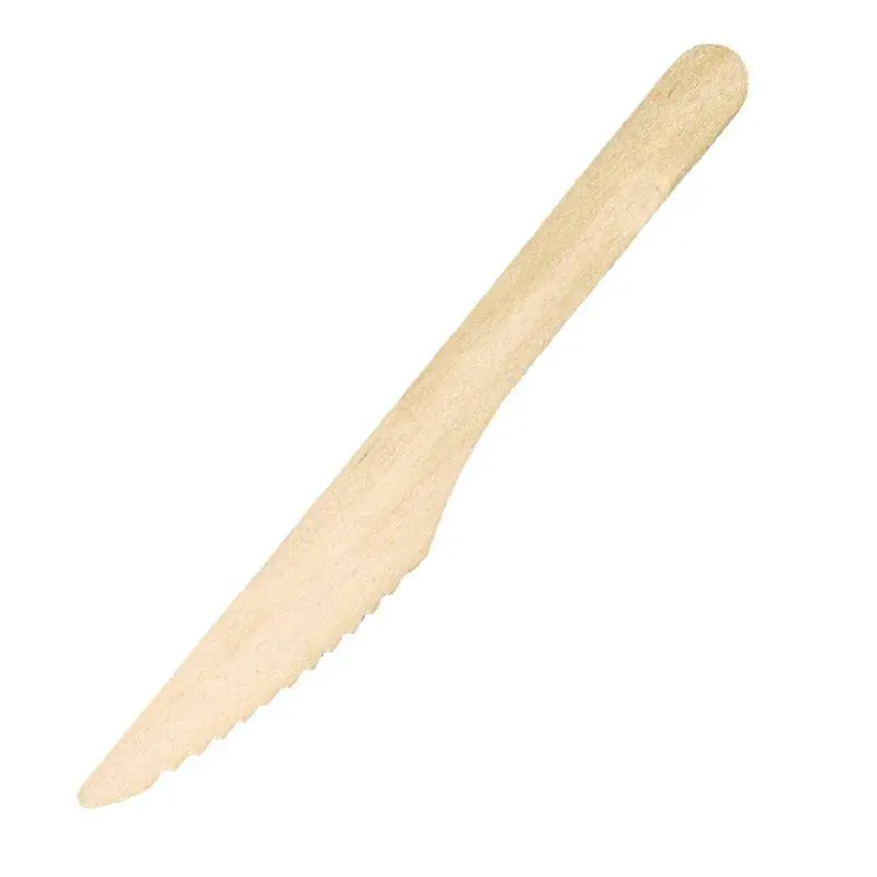 Goedkoop Houten Mes - 160mm - Per 100 Stuks