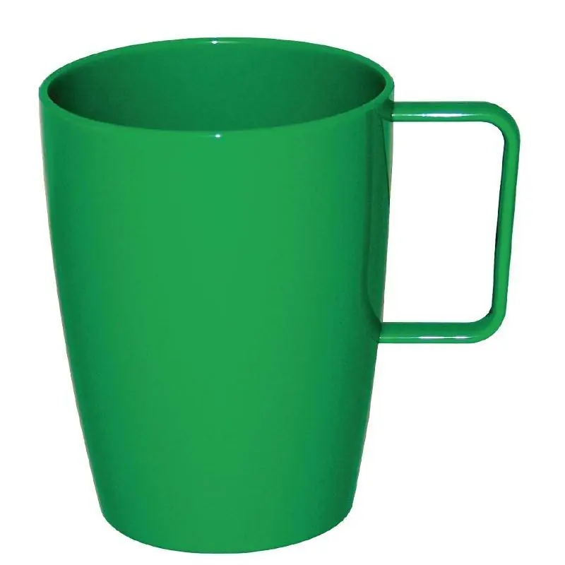 Direct Verzonden Beker met Oor - Groen - 280ml - 12 Stuks