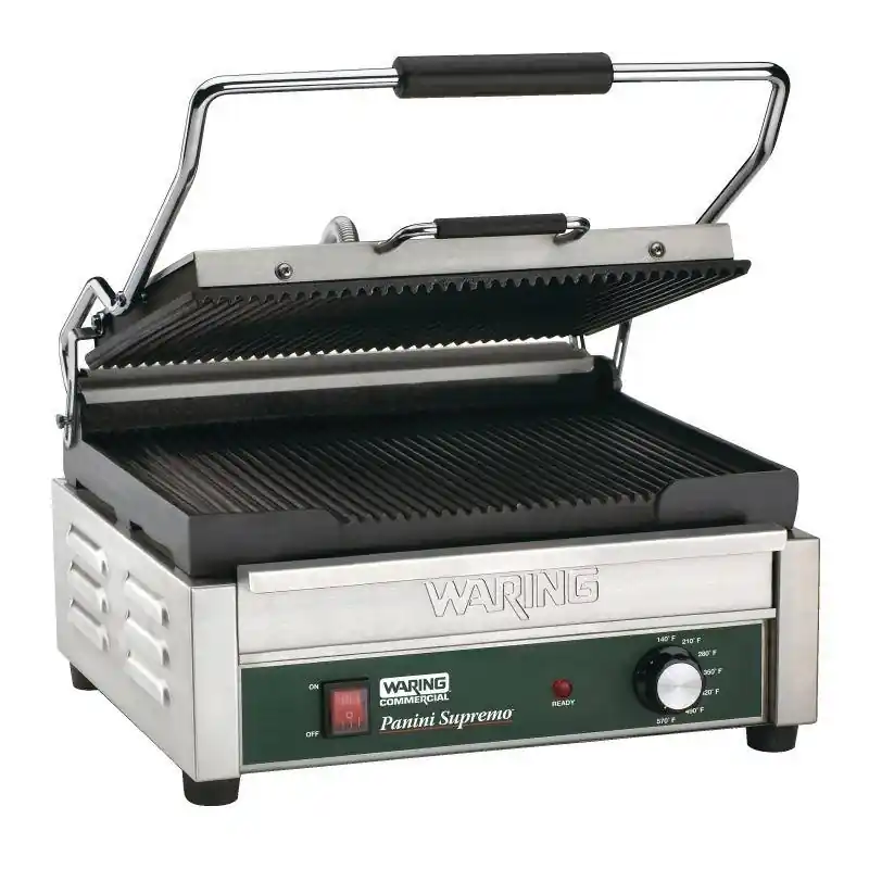 Must-Have Panini Grill Geribbeld/Geribbeld - WPG250K - 2kW - 241x406x445mm