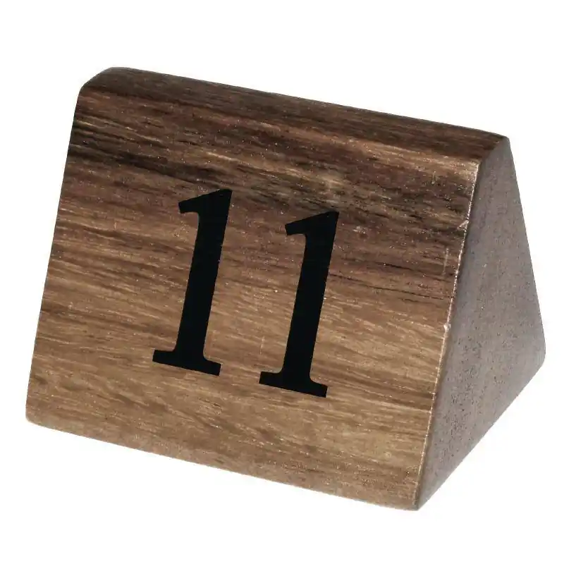 Fabrieksprijs Tafelnummers 11-20 - Massief Hout - 10 Stuks