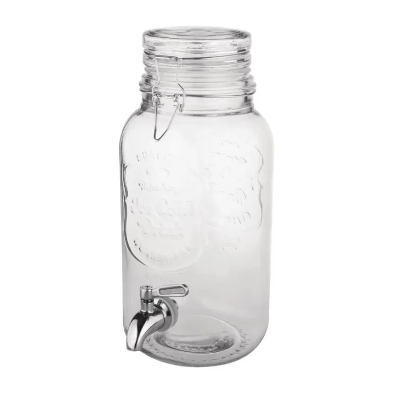 Drankdispenser klemdeksel - 3,6 Liter - 19,5x14,5x(H)32,5cm Koop Online