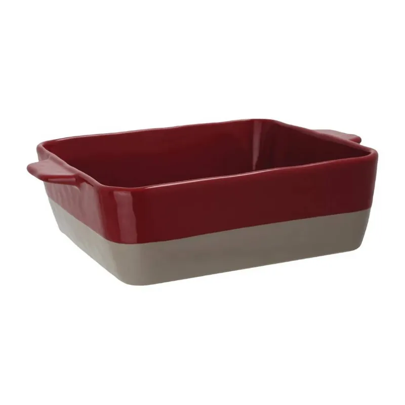 Olympia keramieken Braadslede - Rood en Taupe - GN 1/2 Express Levering