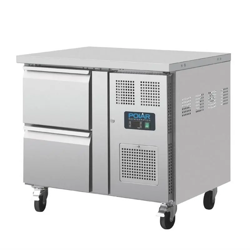 Geventileerde Koelwerkbank - 2 Lades - 124 Liter - 93,5x70x(H)86cm Uitverkoop