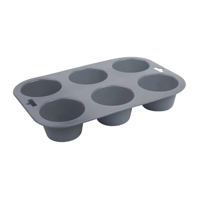 Vogue Siliconen Bakvorm 6 Muffins - 16,1x24,1x(H)3,7mm Gratis Retour