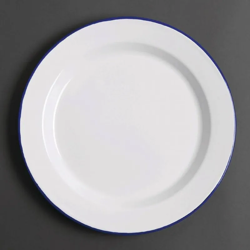 Olympia Emaille Bord - Ø30cm - 6 Stuks Uitverkoop
