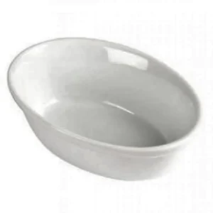 Superprijs Taartschaal Ovaal - Wit Porselein - 52x161x116mm - 6 Stuks