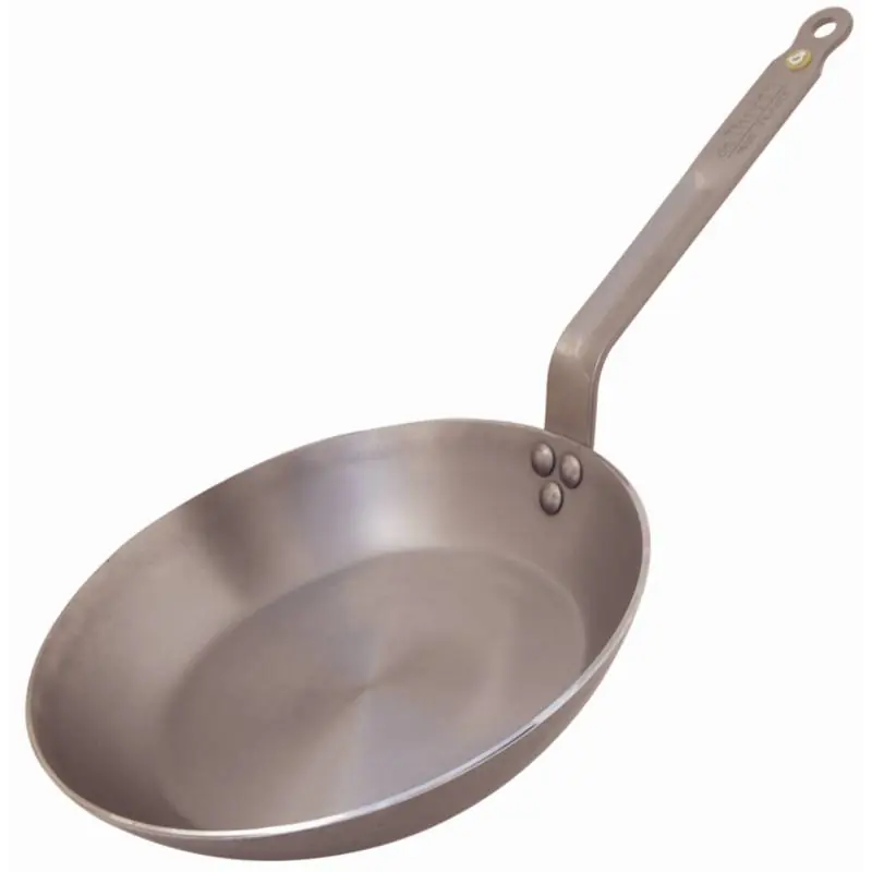 Gecertificeerd Koekenpan Plaatstaal Heavy Duty - 20cm Ø - KEUZE UIT 4 MATEN
