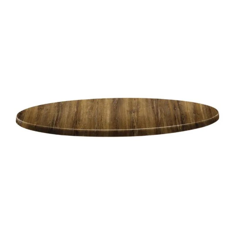 Topalit Classic Line - Rond Tafelblad - Atacama Kersenhout - Beschikbaar in 3 maten Must-Have