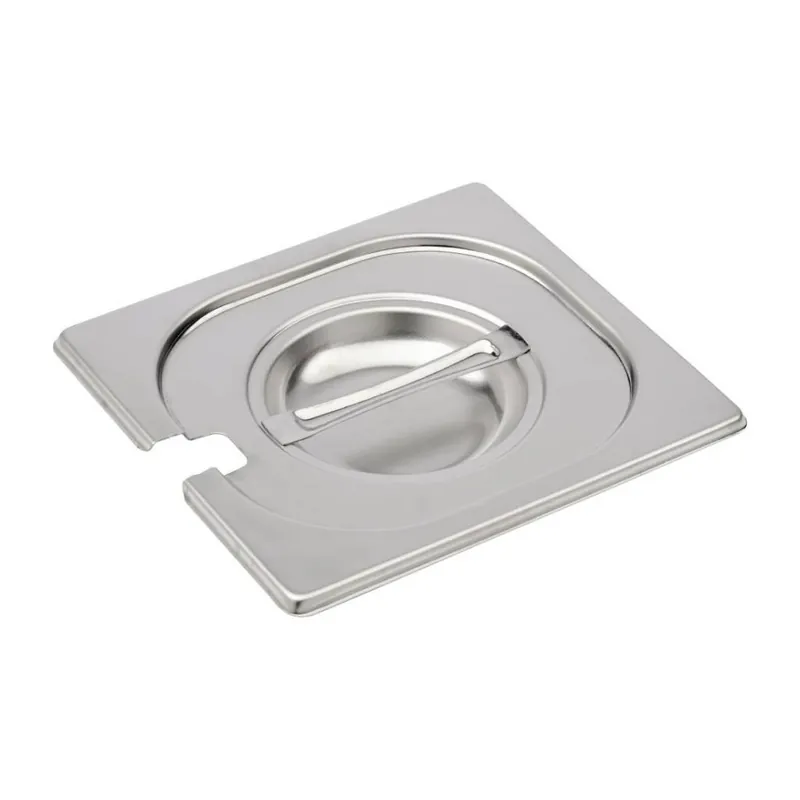 GN deksel 1/6 - RVS - Met lepeluitsparing Hete Deal