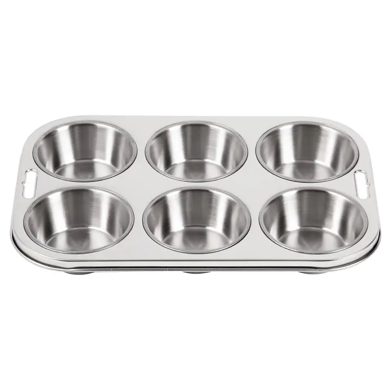 Seizoensaanbieding Bakplaat 6 Muffins Ø70mm - 270x185mm