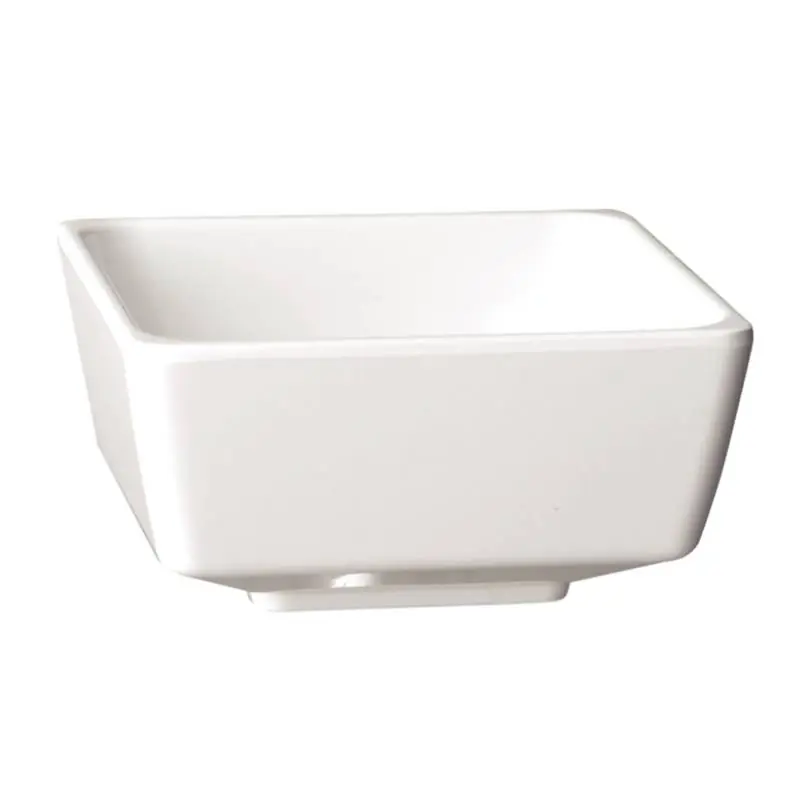 Actieprijs Float Vierkante Kom - Wit Melamine - 90mm