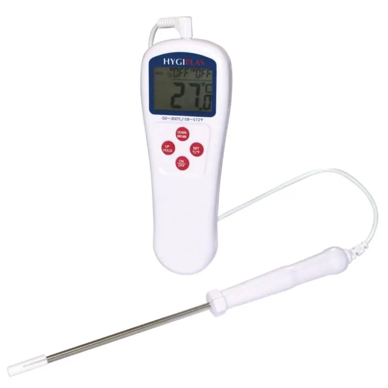 Koopje Digitale Thermometer + RVS Voeler - Hygiplas - LCD Display