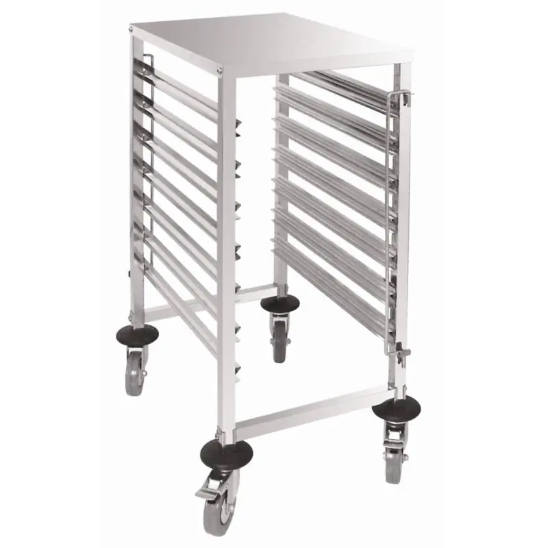 Express Levering Regaalwagen RVS voor 7 x 1/1GN 557(b)x380(d)x900(h)mm
