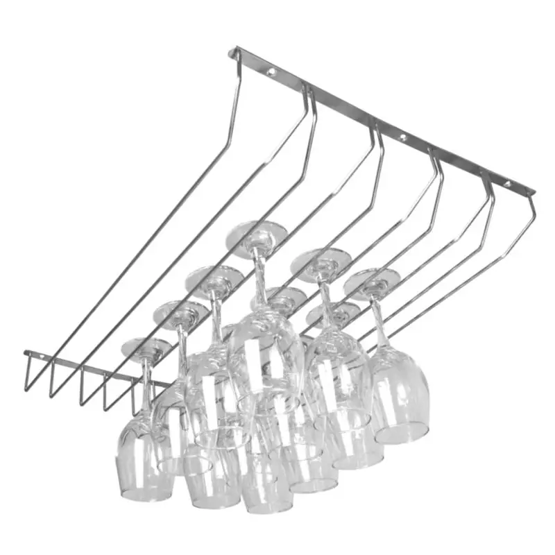 Laatste Kans Glazenrek 5 sleuven - Verchroomd - 61cm - 6,5x61x43,5cm