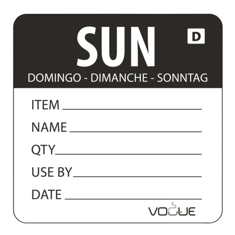 Op = Op Kleurcode Sticker Zondag - Oplosbaar - Rol 250 Stuks