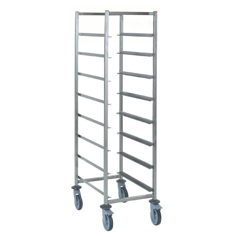 Finale Uitverkoop Korvenwagen RVS Universeel 630(b)x630(d)x1785(h)mm 8 Etages