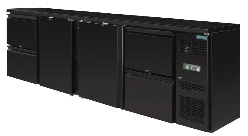 Blinde Barkoelkast 2 deuren en 4 laden -2542x513x(H)860mm Nieuw