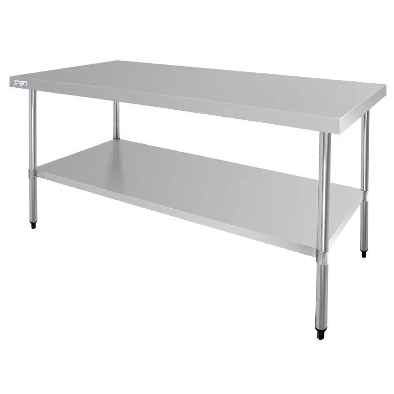 RVS centrale werktafel - Bodemschap - 1800x900x(h)900mm Voordeelprijs
