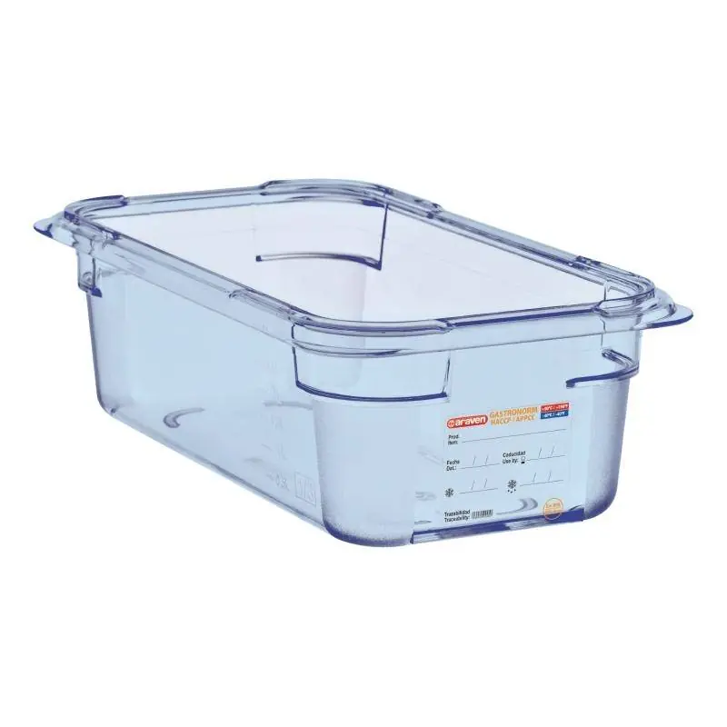 Dagaanbieding Voedselcontainer Blauw ABS - GN1/4 - 100mm Diep