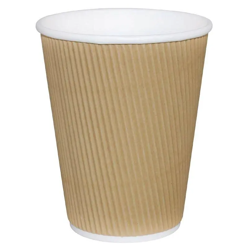 Beste Prijs Koffiebekers - Lichtbruin - 340ml - 25 Stuks