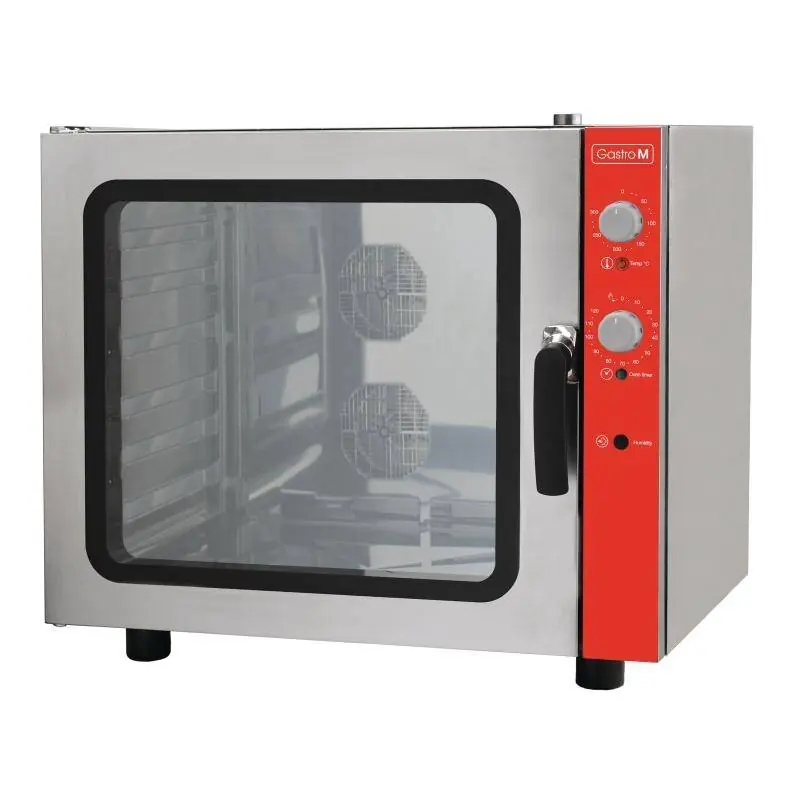 Superprijs Convectieoven 6x 600x400mm + Bevochtiger - 400V - 825(b)x710(d)x710(h)mm