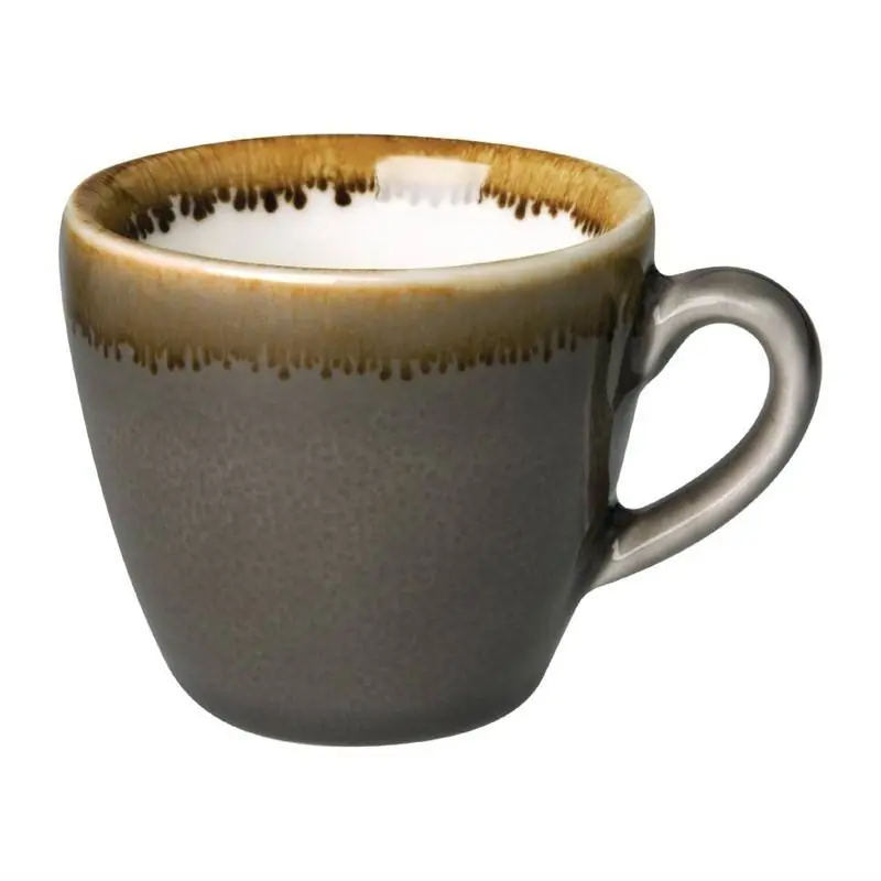 Korting Espressotassen | 6 Stück | 8,5cl | Porzellan | Rauch