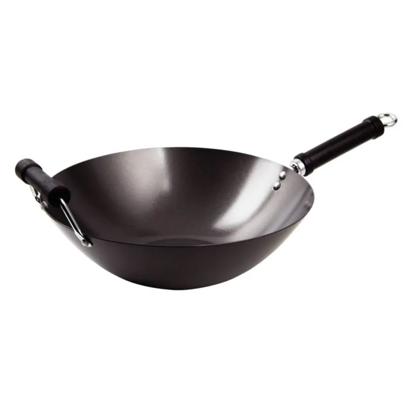Wok - Anti kleef laag - Plattebodem - 35,5cm Tijdelijk Beschikbaar