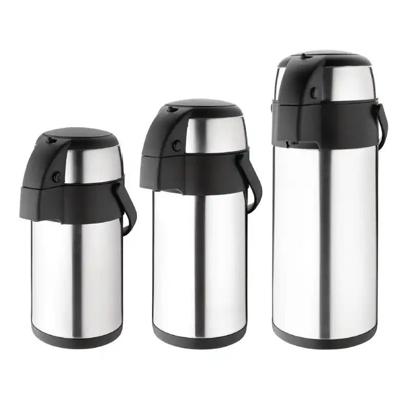 Op = Op Pompkan RVS - Dubbelwandig PRO - Maten 2,5L - 3L - 5L